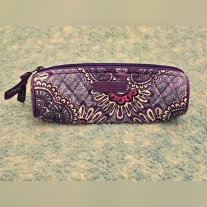Vera Bradley On a Roll Pouch/Case in Retired Lilac Tapestry Pattern